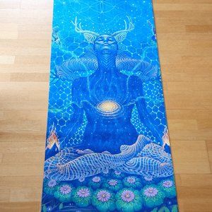 Custom meditation and workout mat, local San Francisco artist - New, Unused